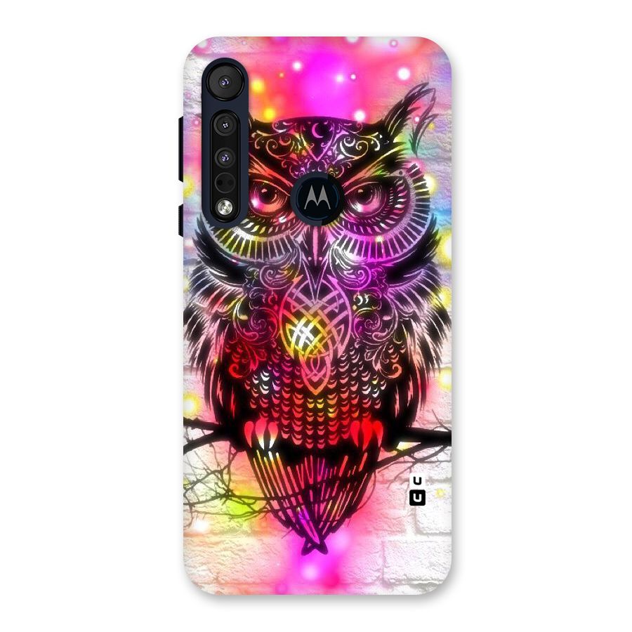 Colourful Owl Back Case for Motorola One Macro
