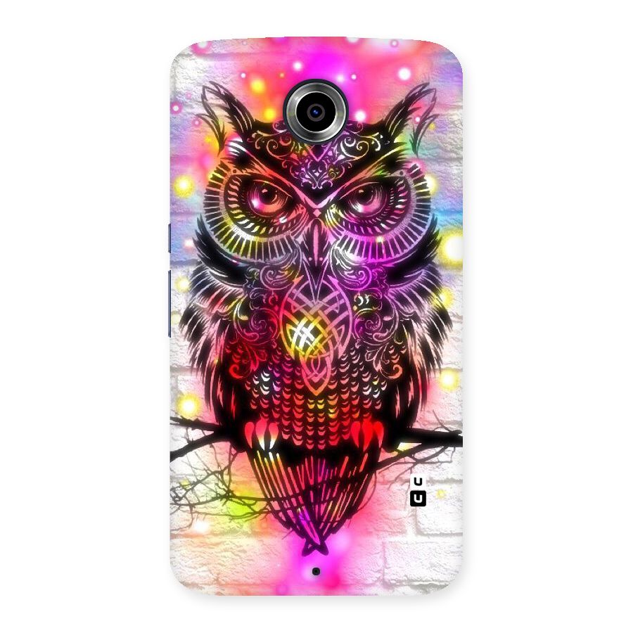 Colourful Owl Back Case for Nexsus 6