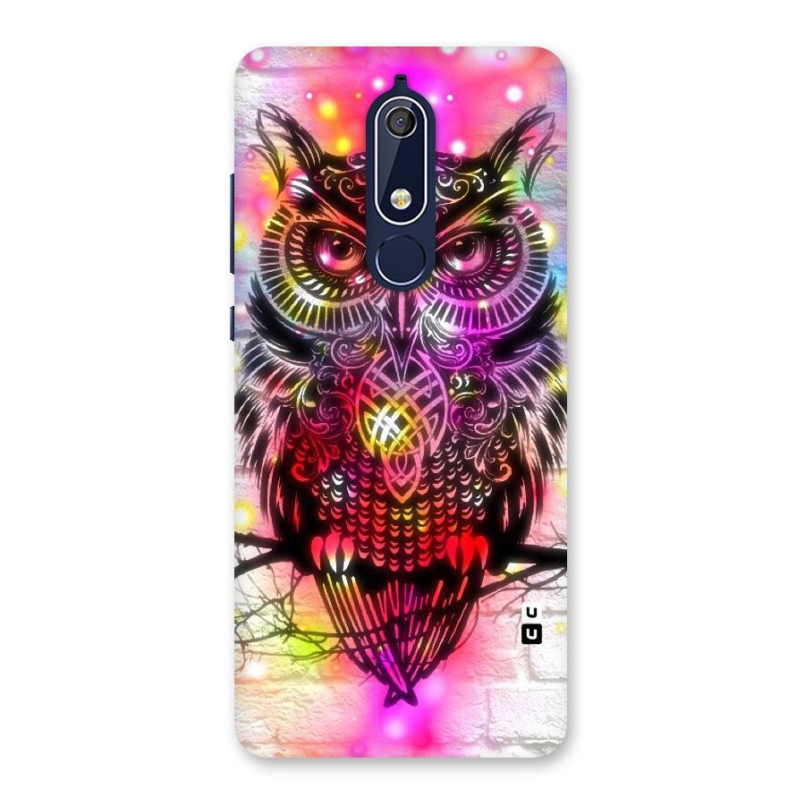 Colourful Owl Back Case for Nokia 5.1