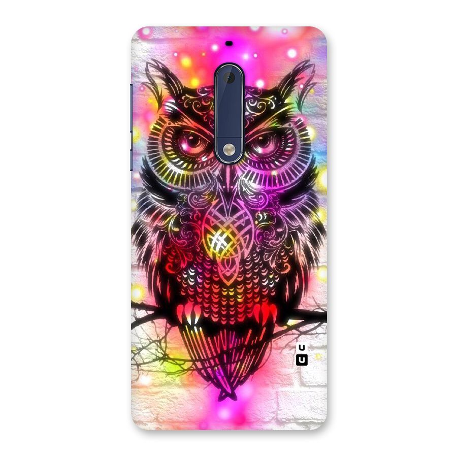 Colourful Owl Back Case for Nokia 5