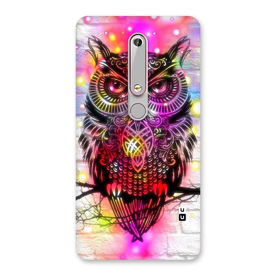 Colourful Owl Back Case for Nokia 6.1