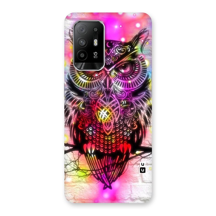 Colourful Owl Back Case for Oppo F19 Pro Plus 5G