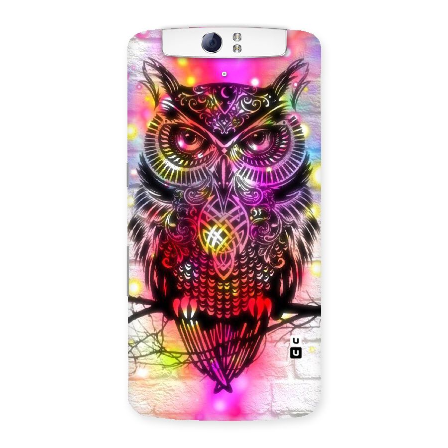 Colourful Owl Back Case for Oppo N1