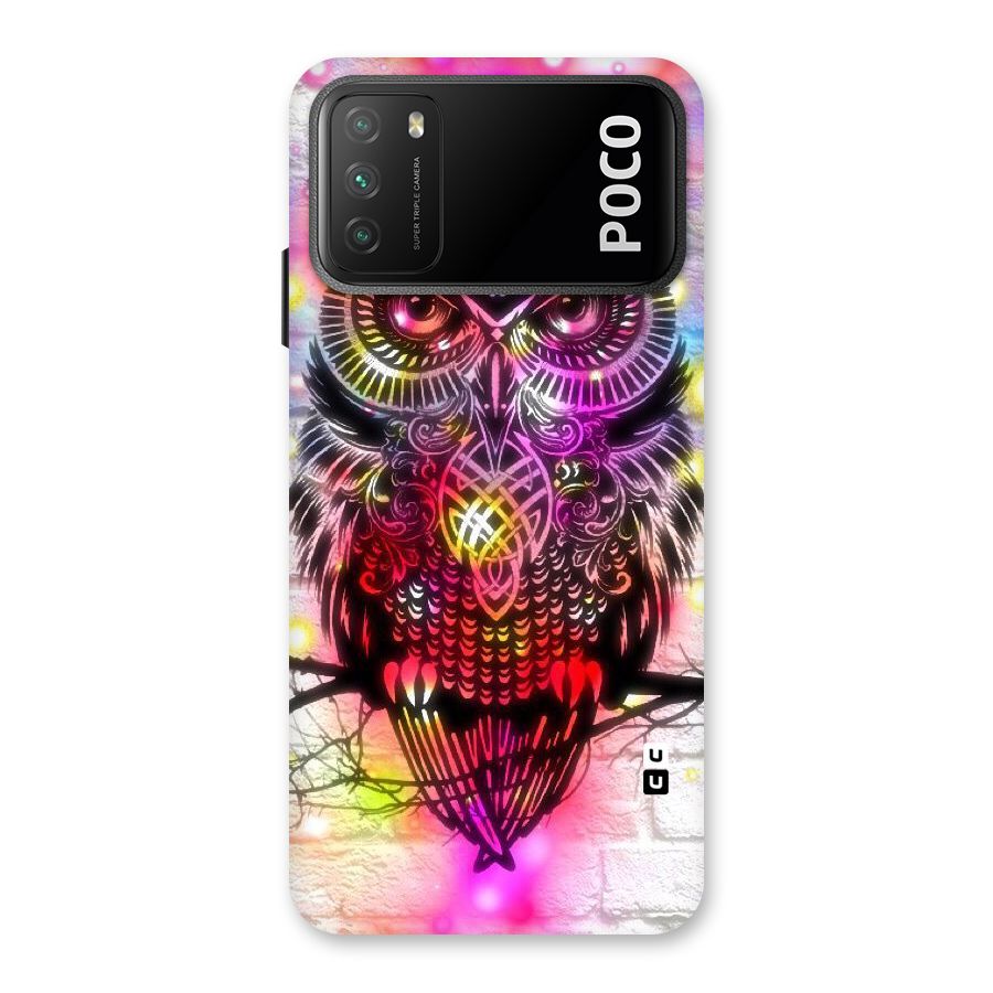 Colourful Owl Back Case for Poco M3