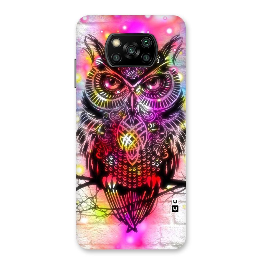 Colourful Owl Back Case for Poco X3