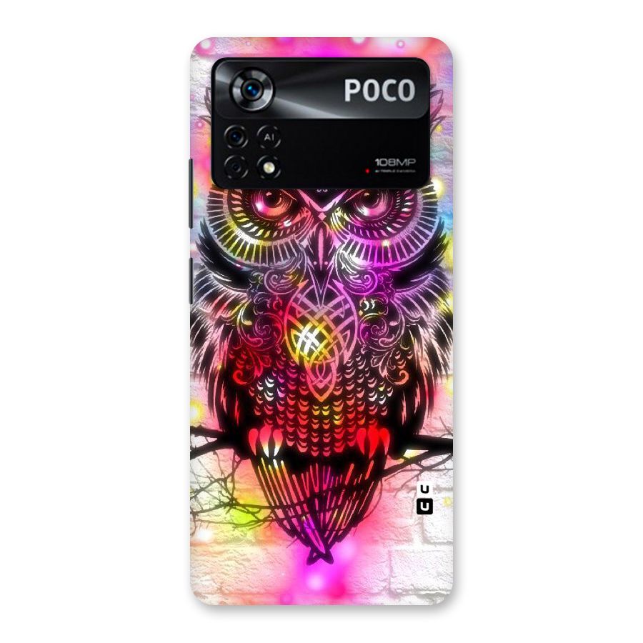 Colourful Owl Back Case for Poco X4 Pro 5G