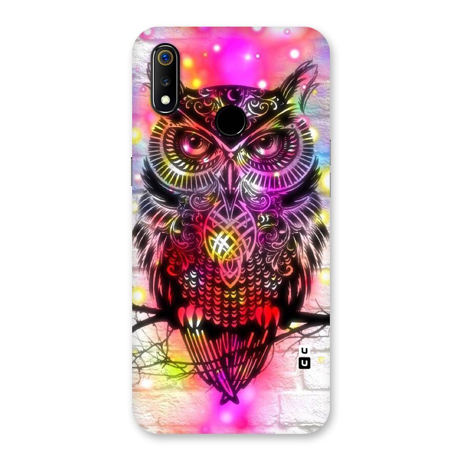 Colourful Owl Back Case for Realme 3