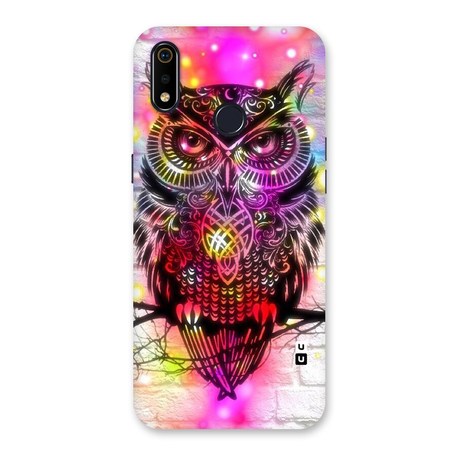 Colourful Owl Back Case for Realme 3i