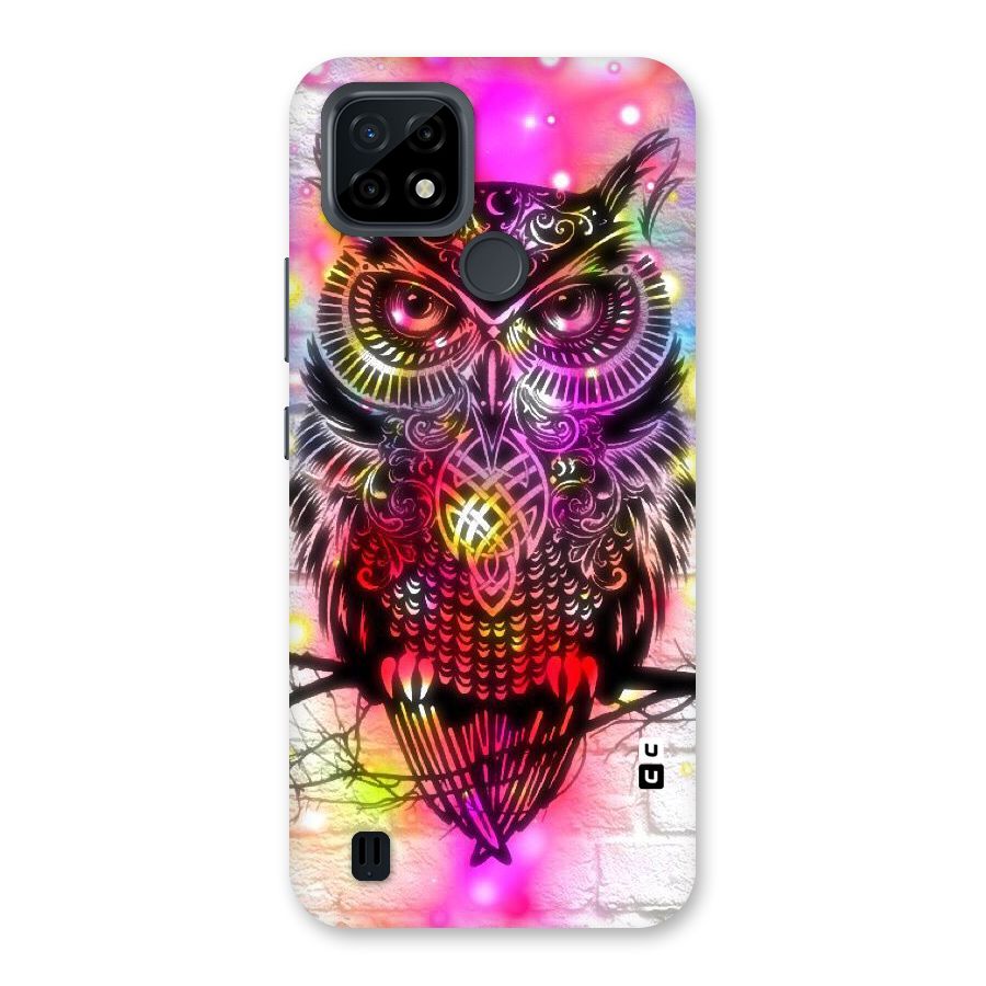 Colourful Owl Back Case for Realme C21