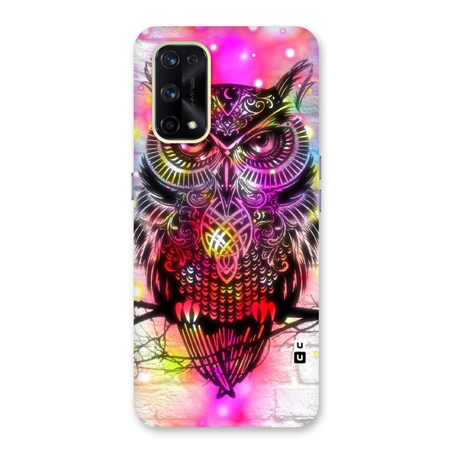 Colourful Owl Glass Back Case for Realme X7 Pro