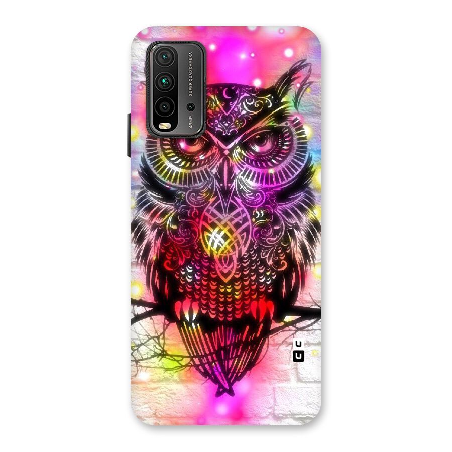 Colourful Owl Back Case for Redmi 9 Power