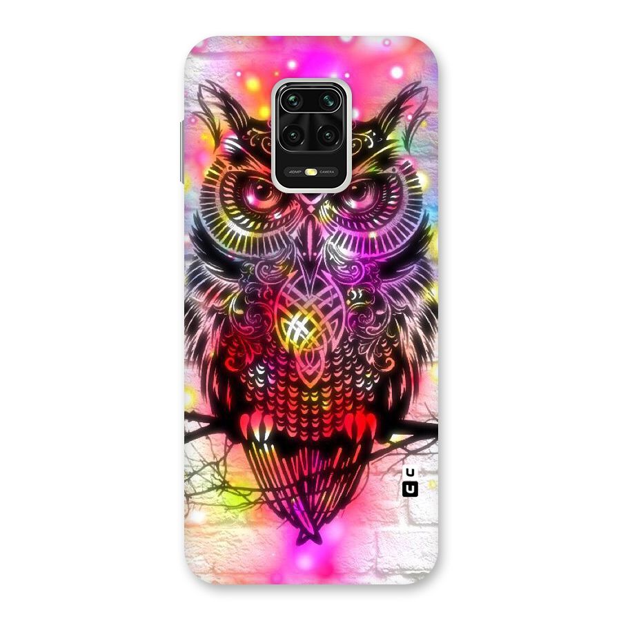 Colourful Owl Back Case for Redmi Note 9 Pro
