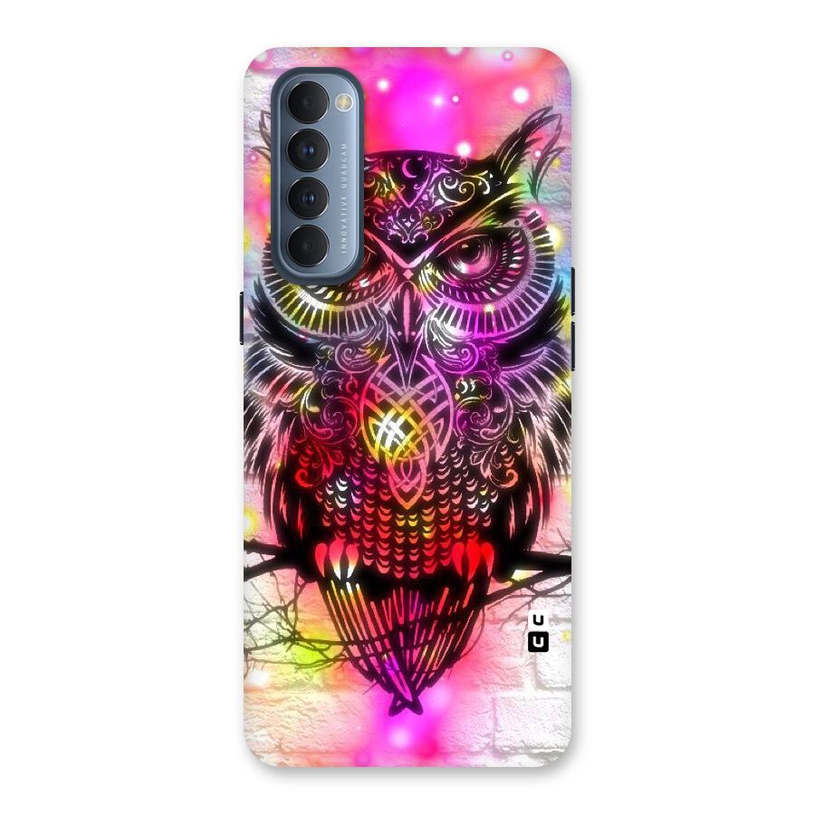 Colourful Owl Back Case for Reno4 Pro