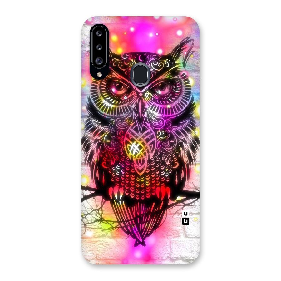 Colourful Owl Back Case for Samsung Galaxy A20s