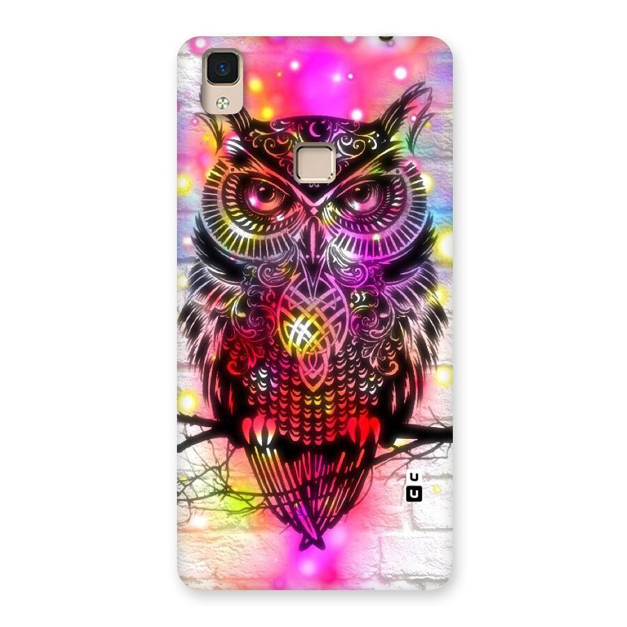 Colourful Owl Back Case for V3 Max