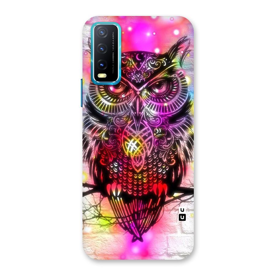 Colourful Owl Back Case for Vivo Y20A