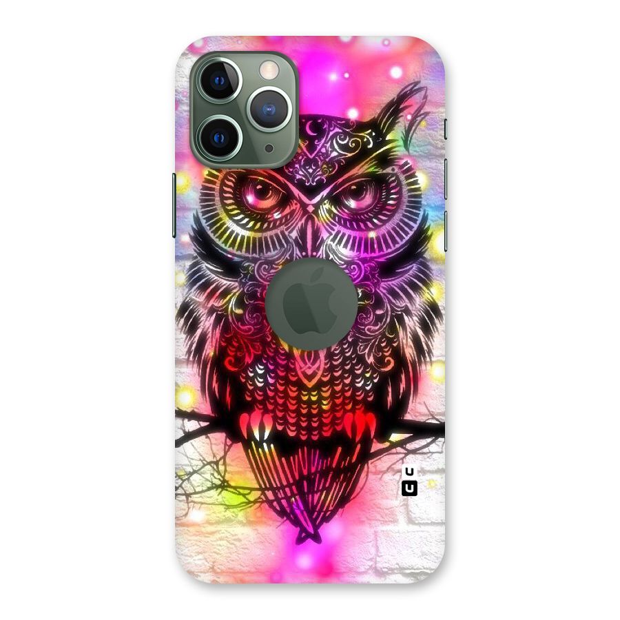 Colourful Owl Back Case for iPhone 11 Pro Logo  Cut