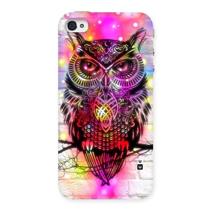 Colourful Owl Back Case for iPhone 4 4s