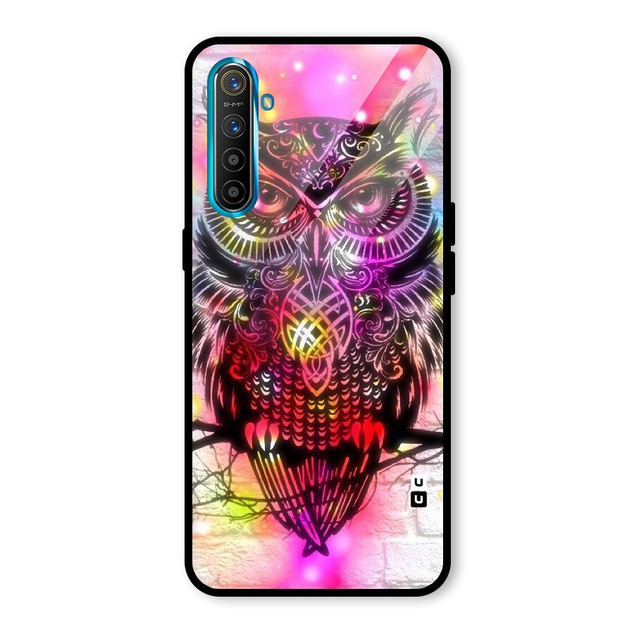 Colourful Owl Glass Back Case for Realme X2