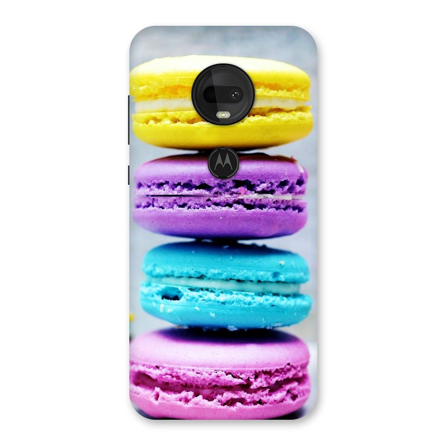 Colourful Whoopie Pies Back Case for Moto G7