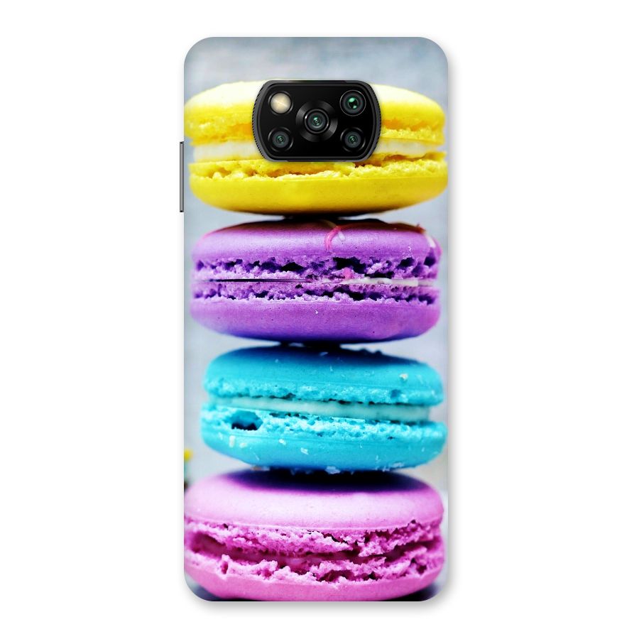 Colourful Whoopie Pies Back Case for Poco X3