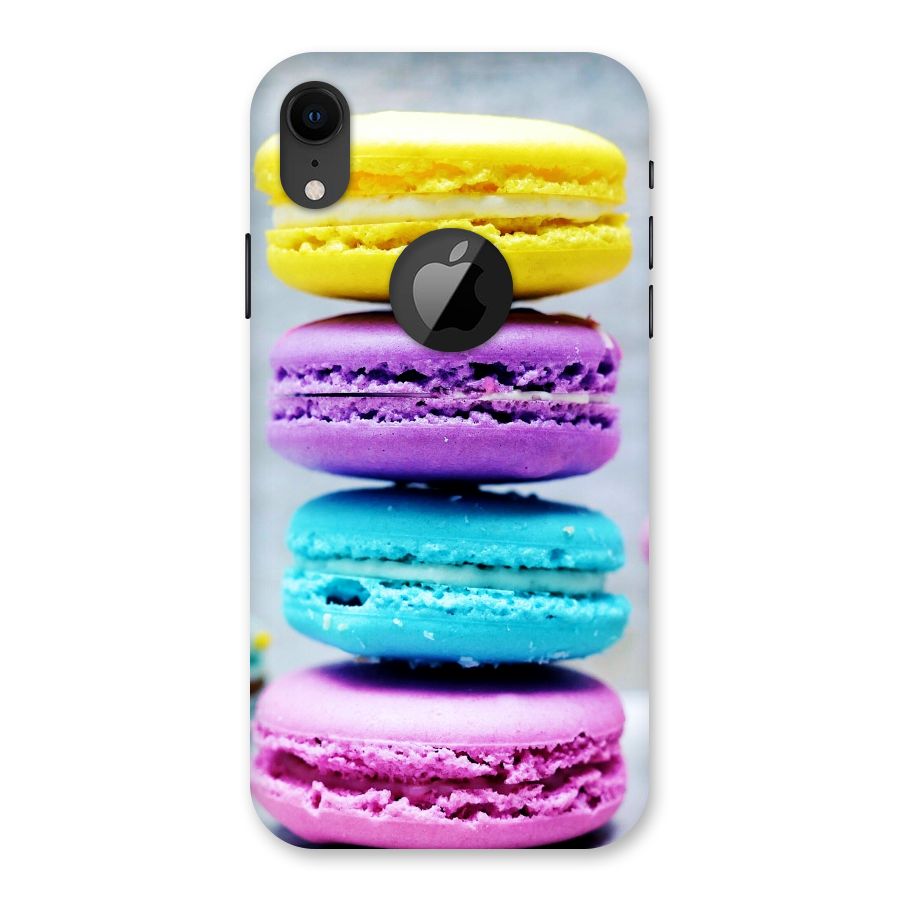 Colourful Whoopie Pies Back Case for iPhone XR Logo Cut