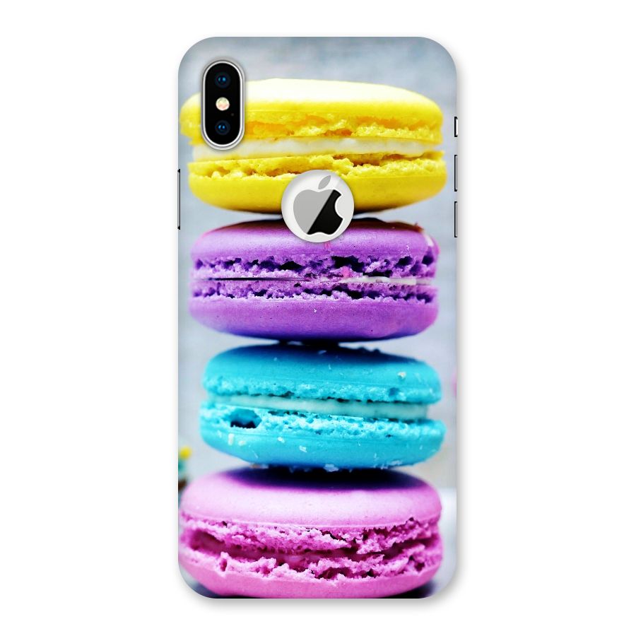 Colourful Whoopie Pies Back Case for iPhone XS Logo Cut