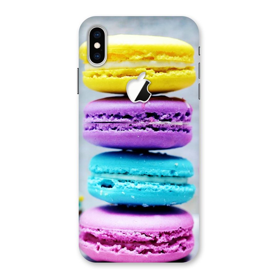 Colourful Whoopie Pies Back Case for iPhone XS Max Apple Cut