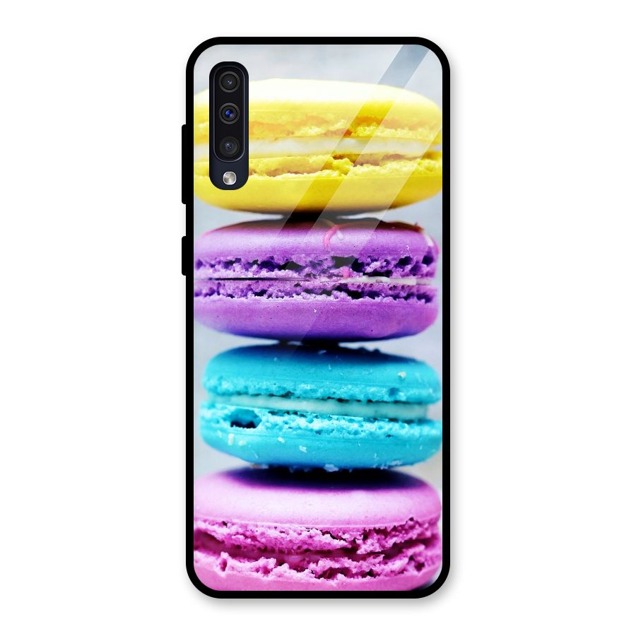 Colourful Whoopie Pies Glass Back Case for Galaxy A30s