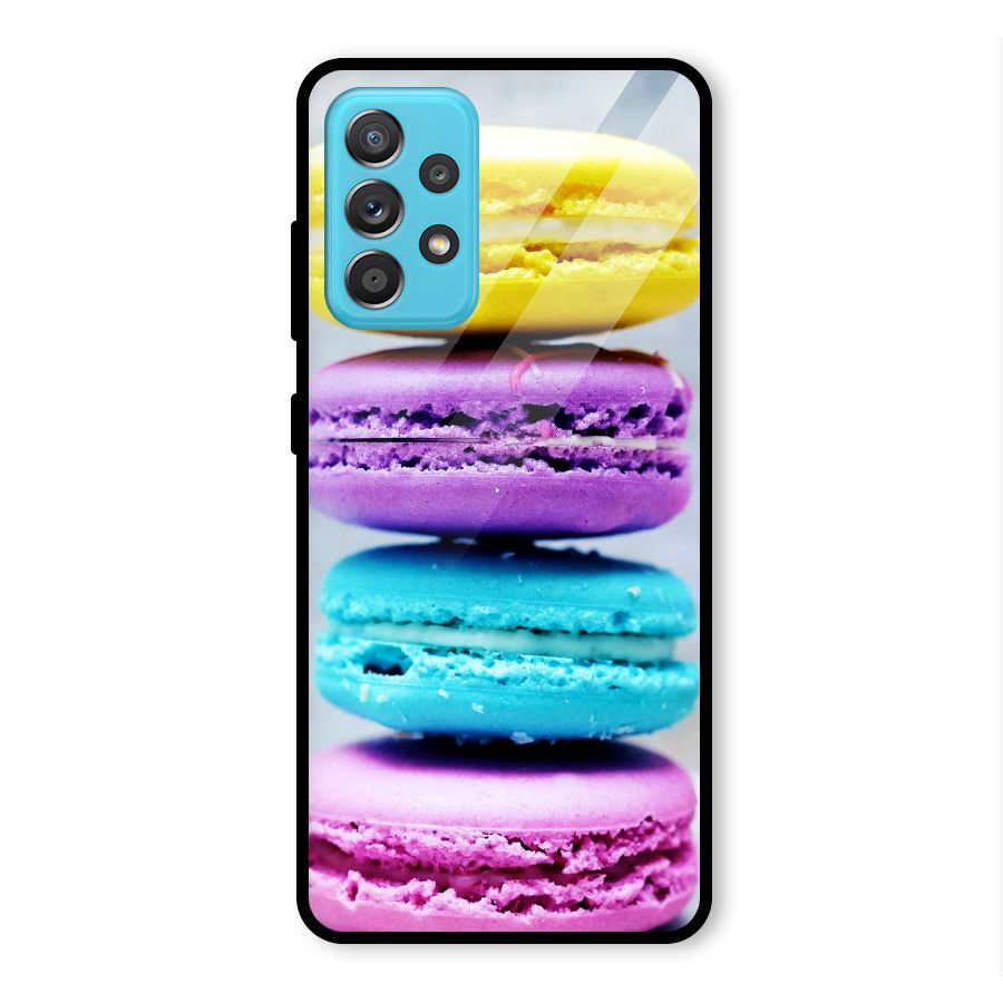 Colourful Whoopie Pies Glass Back Case for Galaxy A52