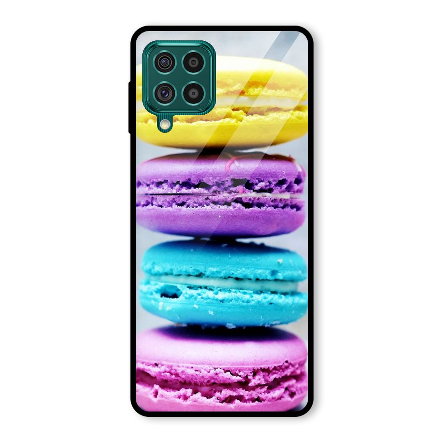 Colourful Whoopie Pies Glass Back Case for Galaxy F62