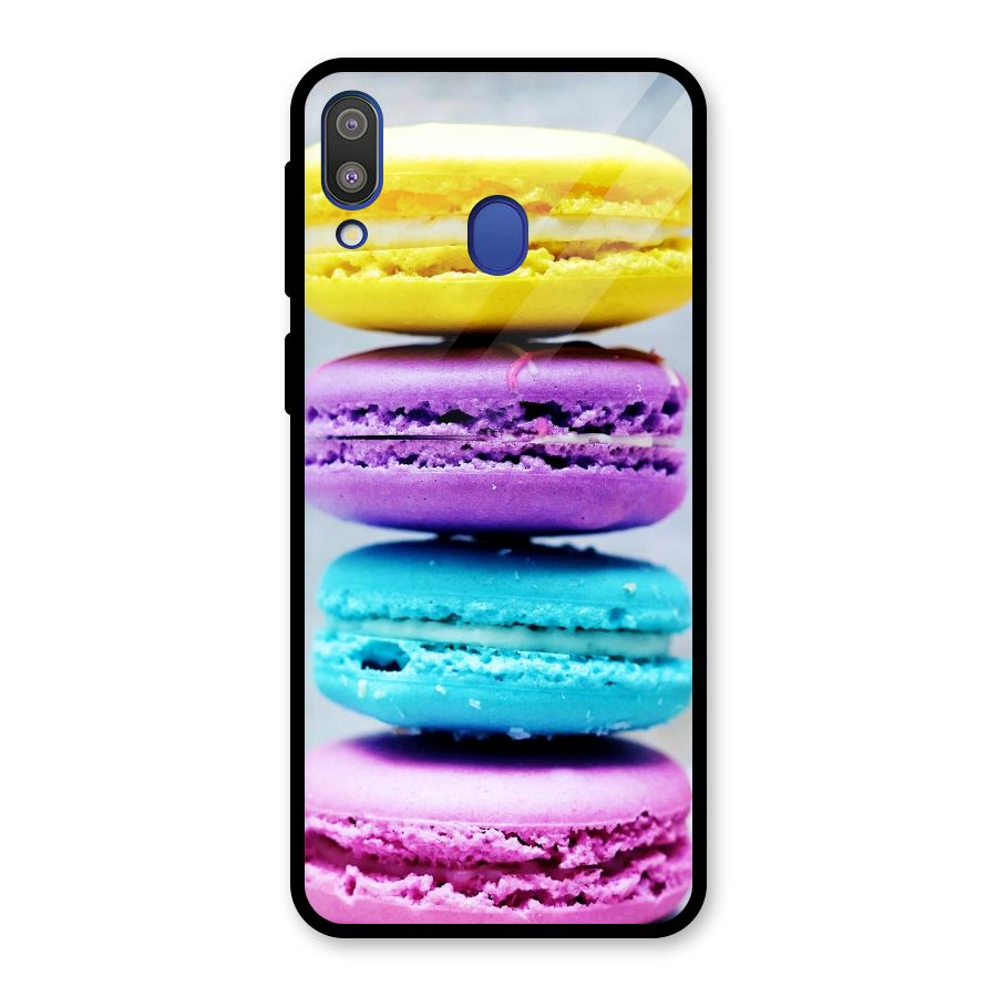 Colourful Whoopie Pies Glass Back Case for Galaxy M20