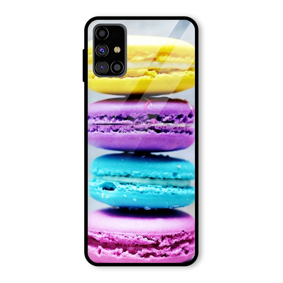 Colourful Whoopie Pies Glass Back Case for Galaxy M31s