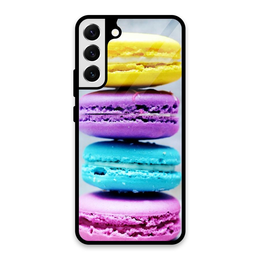 Colourful Whoopie Pies Glass Back Case for Galaxy S22 Plus 5G