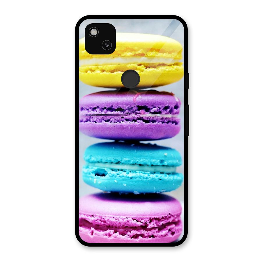 Colourful Whoopie Pies Glass Back Case for Google Pixel 4a