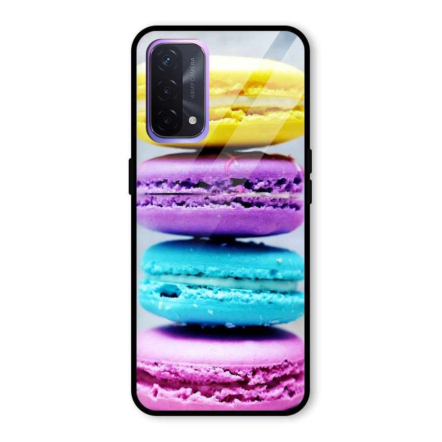 Colourful Whoopie Pies Glass Back Case for Oppo A74 5G