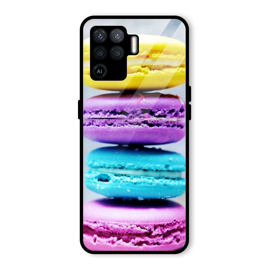 Colourful Whoopie Pies Glass Back Case for Oppo F19 Pro