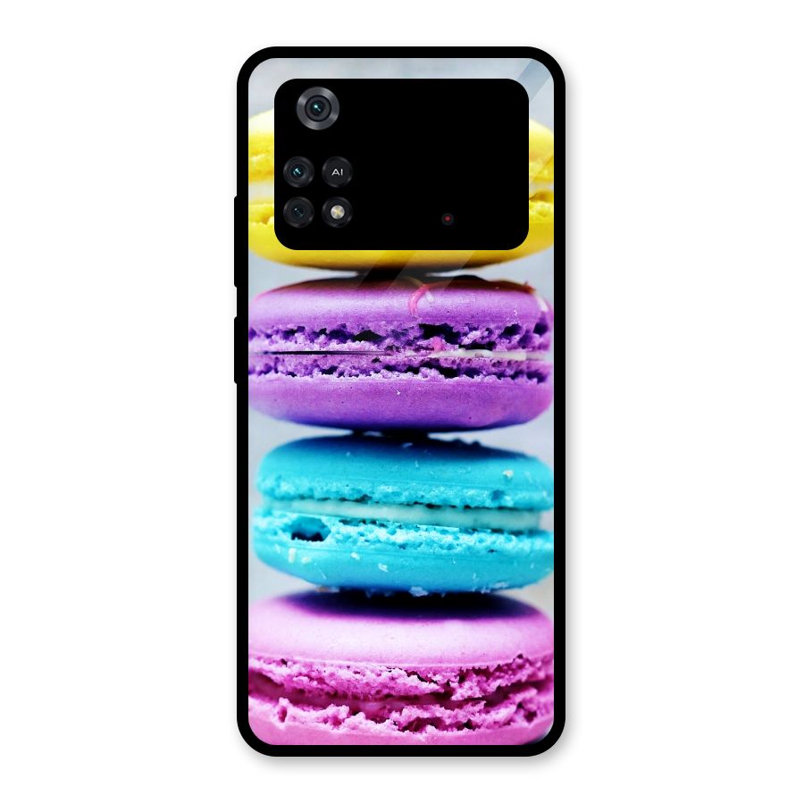 Colourful Whoopie Pies Glass Back Case for Poco M4 Pro 4G