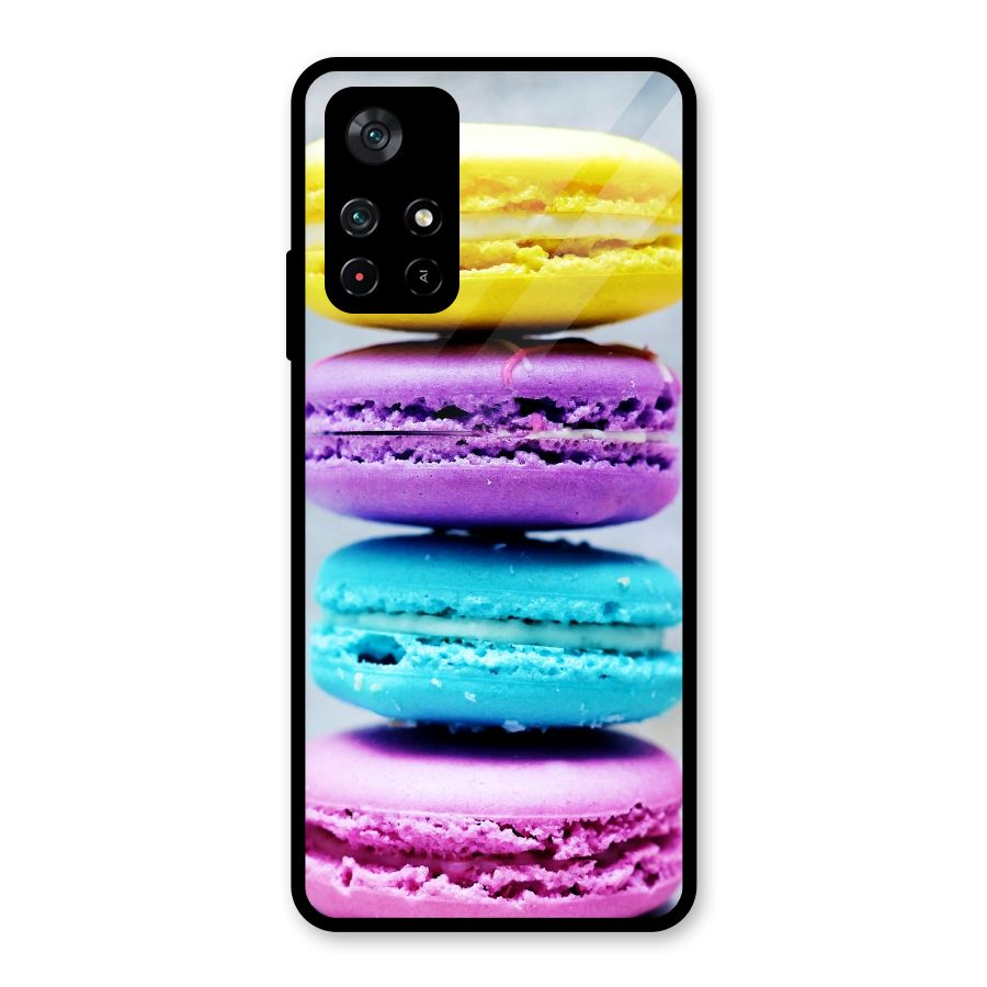 Colourful Whoopie Pies Glass Back Case for Poco M4 Pro 5G
