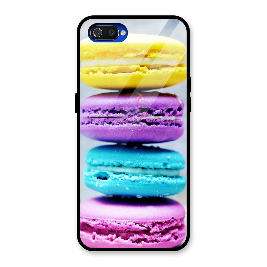 Colourful Whoopie Pies Glass Back Case for Realme C2