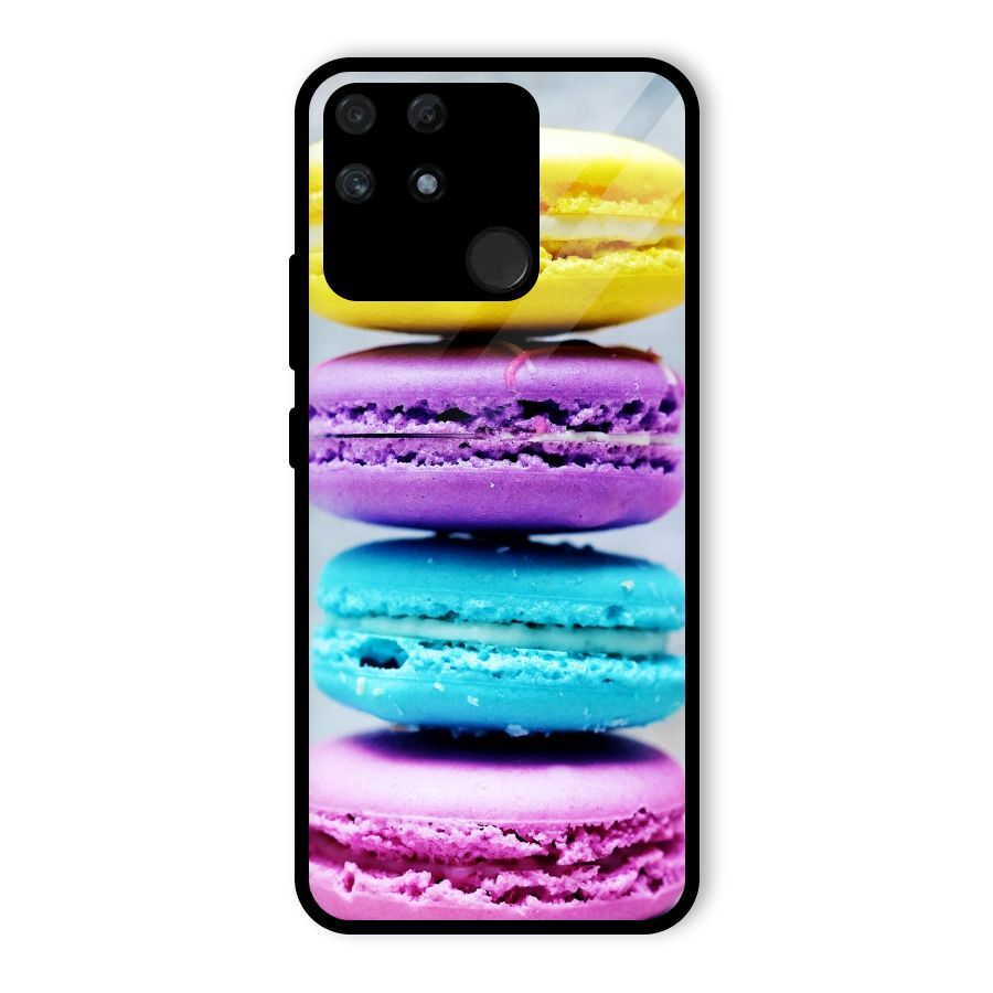 Colourful Whoopie Pies Glass Back Case for Realme Narzo 50A