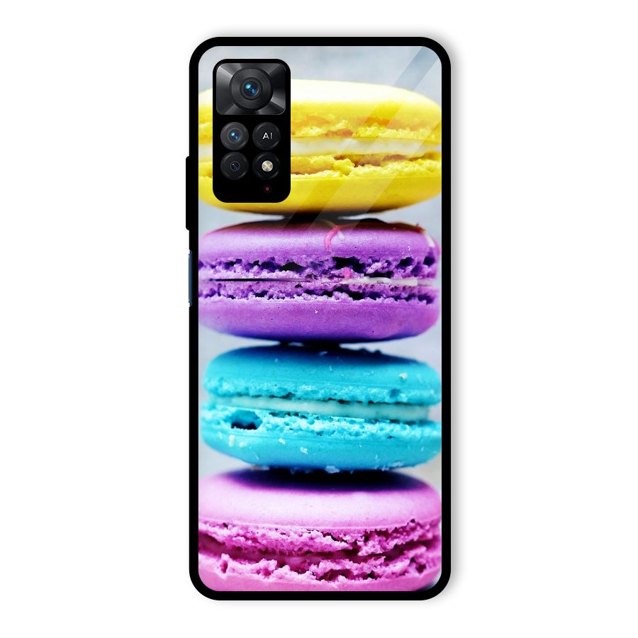 Colourful Whoopie Pies Glass Back Case for Redmi Note 11 Pro