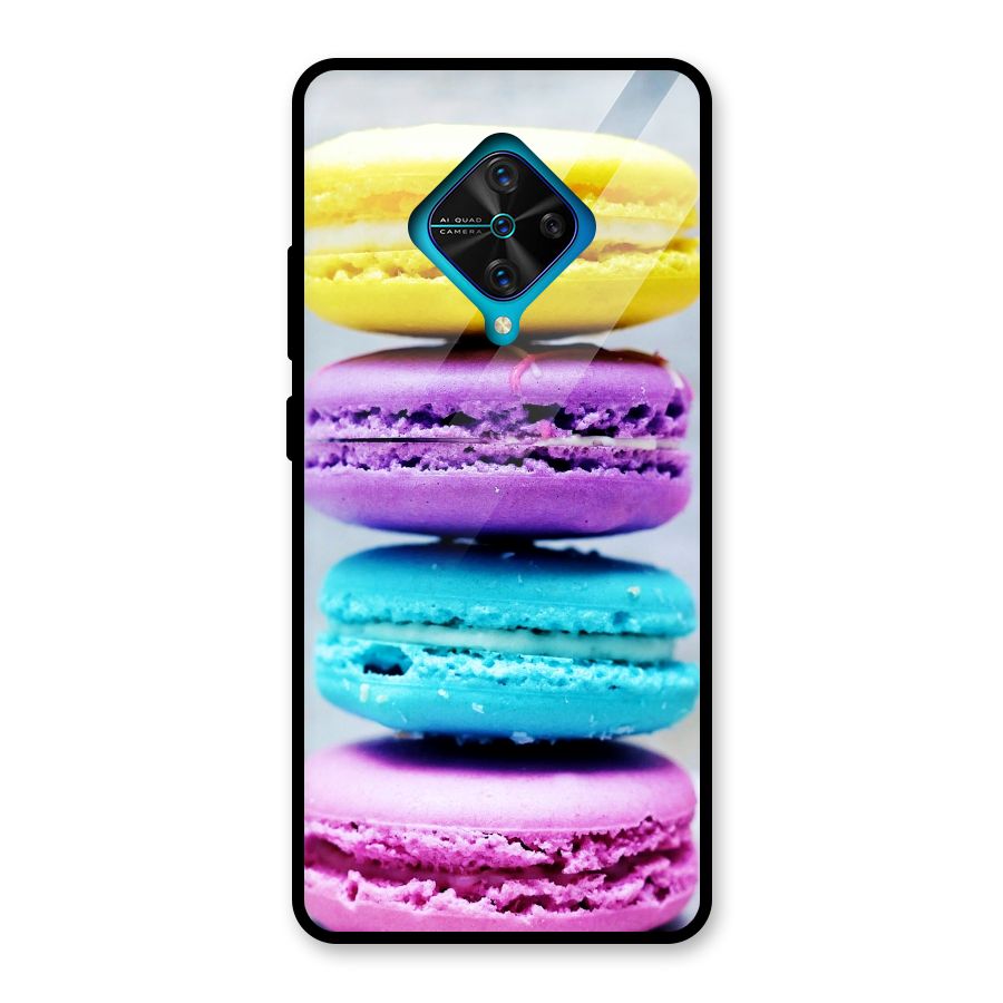 Colourful Whoopie Pies Glass Back Case for Vivo S1 Pro