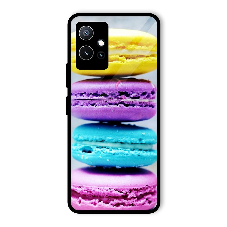 Colourful Whoopie Pies Glass Back Case for Vivo T1 5G