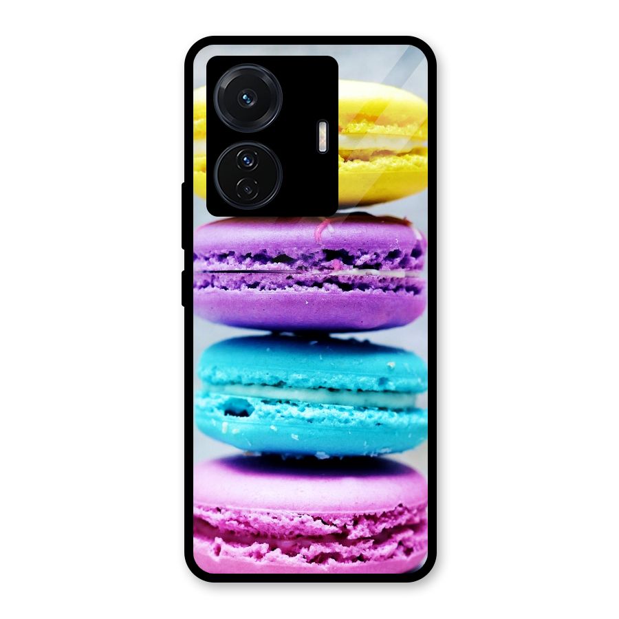 Colourful Whoopie Pies Glass Back Case for Vivo T1 Pro
