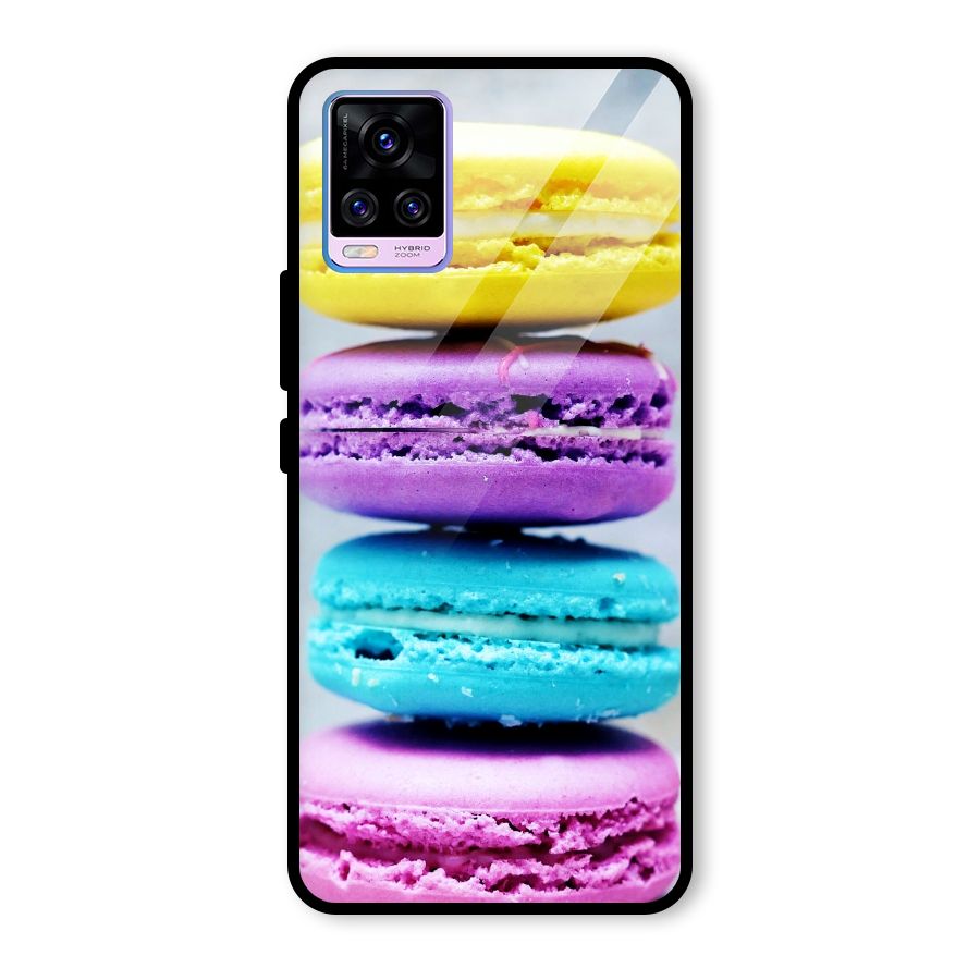 Colourful Whoopie Pies Glass Back Case for Vivo V20 Pro