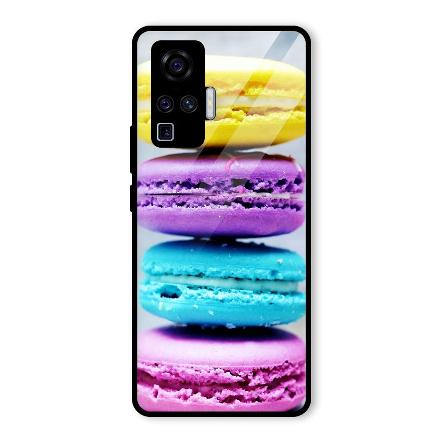 Colourful Whoopie Pies Glass Back Case for Vivo X50 Pro