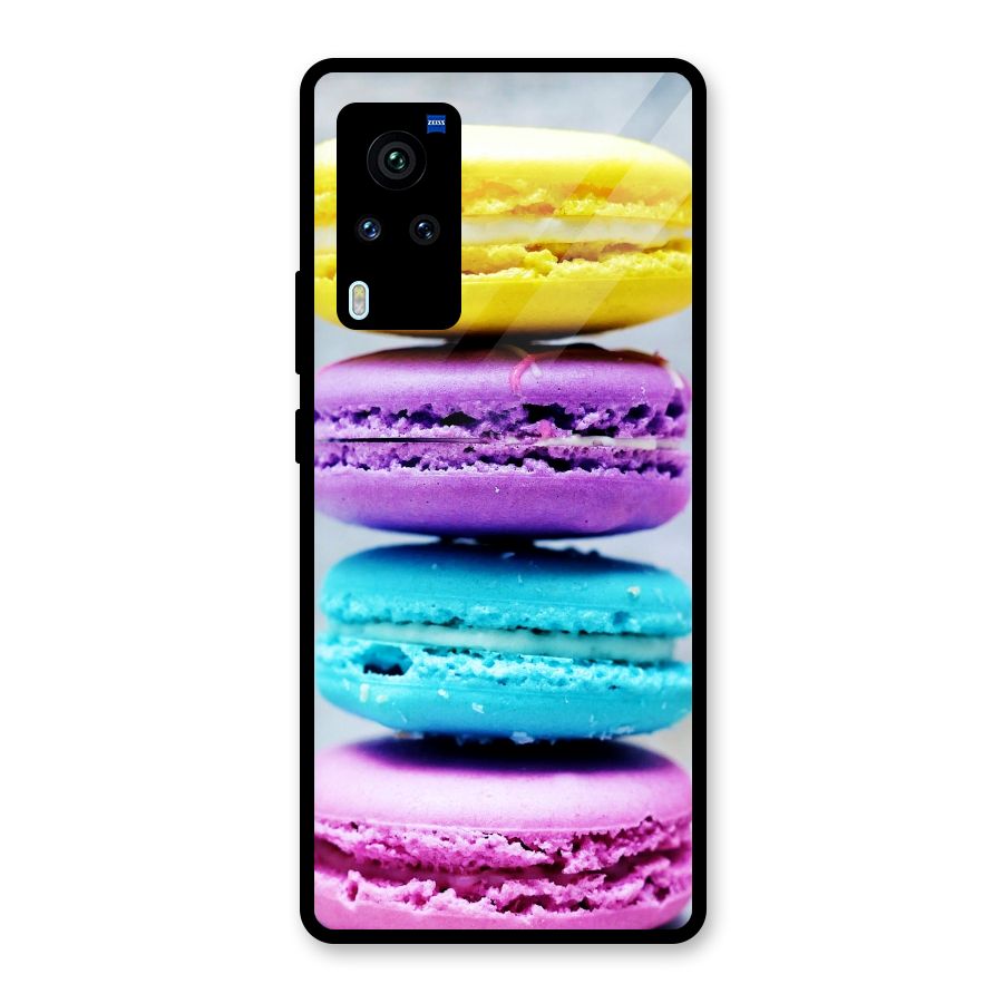 Colourful Whoopie Pies Glass Back Case for Vivo X60 Pro