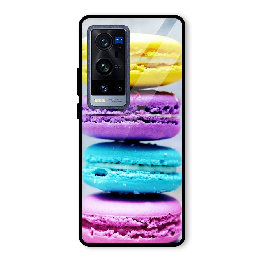 Colourful Whoopie Pies Glass Back Case for Vivo X60 Pro Plus