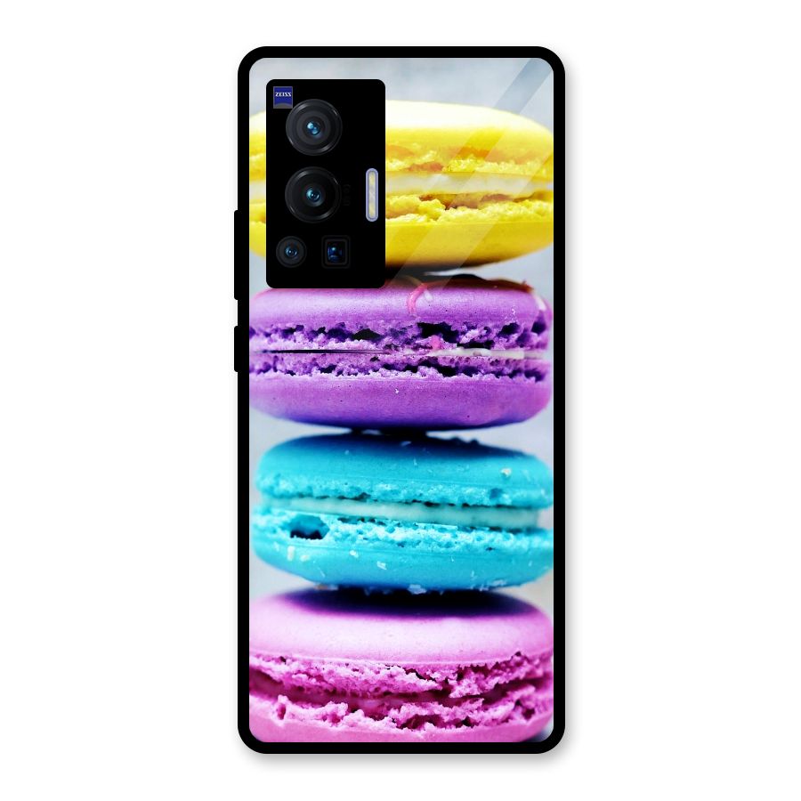 Colourful Whoopie Pies Glass Back Case for Vivo X70 Pro